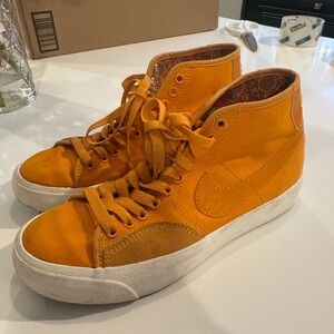 Vintage Nike Blazer Court Orange High-Top Sneakers